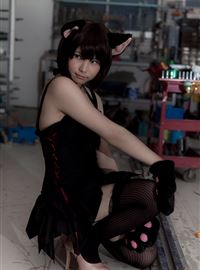 [enako] [enacat black] black silk cat girl(123)
